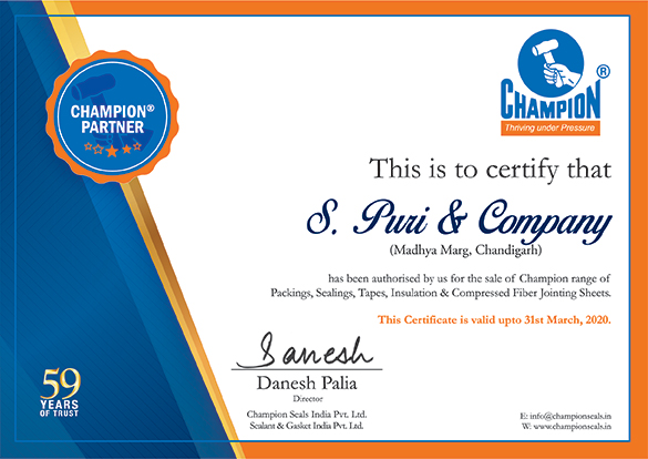 Dealership Certificate_2019-2020 27 S Puri & Company